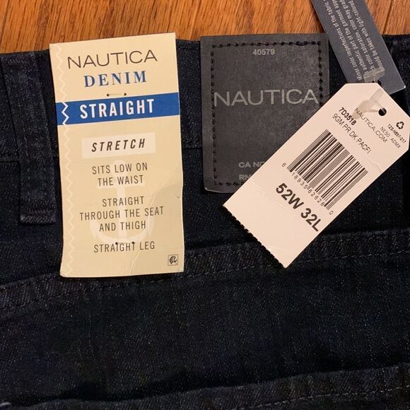 Nautica Size 52/32 straight fit denim jeans. - Picture 5 of 8
